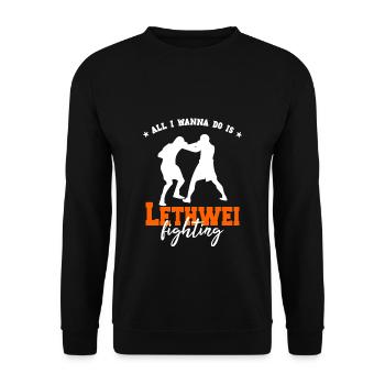 Lethwei Birman Kick Boxing - Sweat-shirt Unisexe - noir - Devant - Alina (178cm) & Michal (187cm)