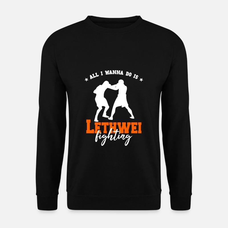 Lethwei Burmese Kickboxing - Unisex Pullover - Schwarz