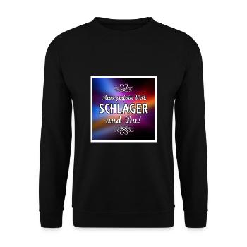 Meine perfekte Welt - Unisex Pullover - Schwarz - Vorne - Alina (178cm) & Michal (187cm)
