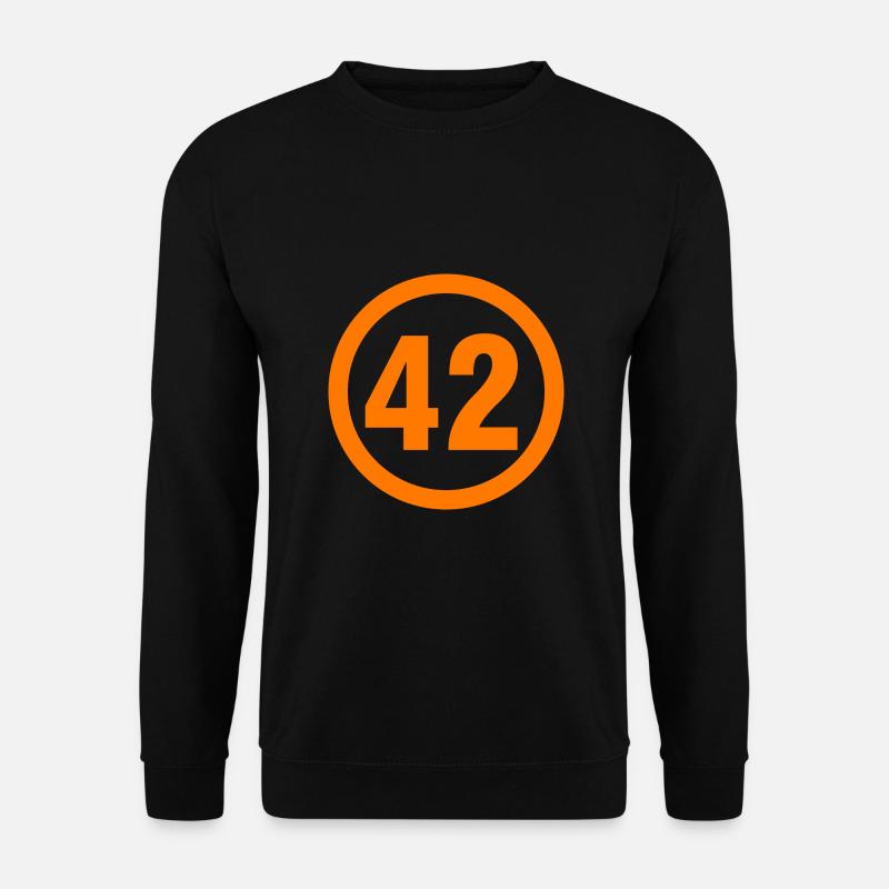 42 - Unisex Pullover - Schwarz