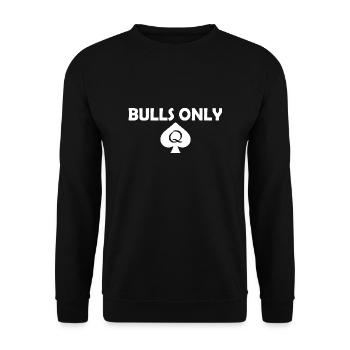 Bulls only - Unisex Pullover - Schwarz - Vorne - Alina (178cm) & Michal (187cm)