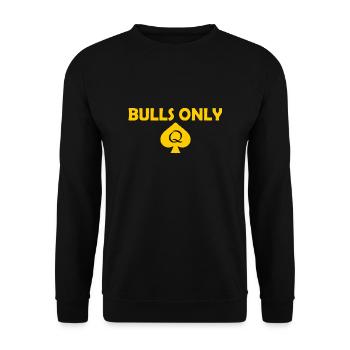 Bulls only - Unisex Pullover - Schwarz - Vorne - Alina (178cm) & Michal (187cm)