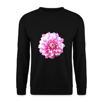 Flower Pink Pink Flower Flowers Pink Pink Flowers - Unisex Sweatshirt - black - Front - Alina (178cm) & Michal (187cm)