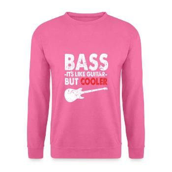 Bass Gitarre Geschenk Spruch - Unisex Pullover - Pink - Vorne