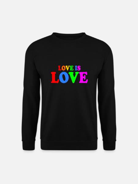 Love is love - Sweat-shirt Unisexe - noir