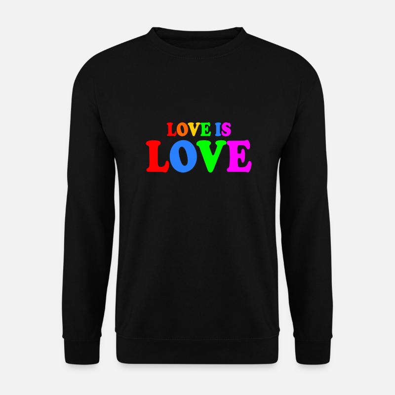 Love is love - Unisex Pullover - Schwarz