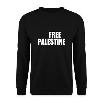 Free palestine - Sweat-shirt Unisexe - noir - Devant - Alina (178cm) & Michal (187cm)
