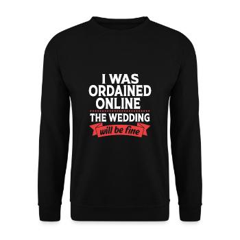 Pastor - Unisex Sweatshirt - black - Front - Alina (178cm) & Michal (187cm)