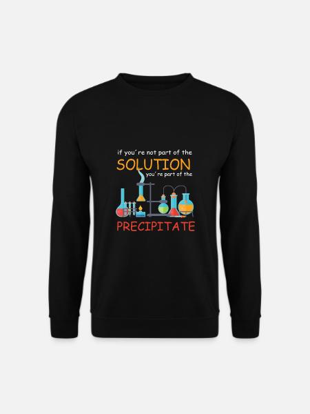 Chemie Lehrer Wissenschaftler Chemieker - Unisex Pullover - Schwarz