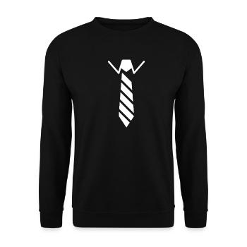 cravate - Sweat-shirt Unisexe - noir - Devant - Alina (178cm) & Michal (187cm)