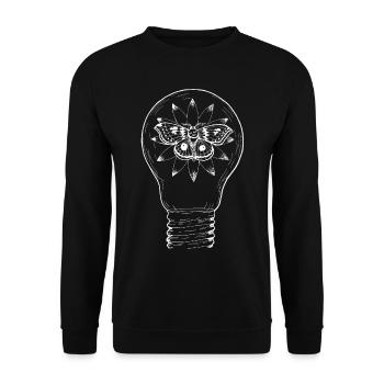 Moth of Eternity - Unisex Sweatshirt - black - Front - Alina (178cm) & Michal (187cm)