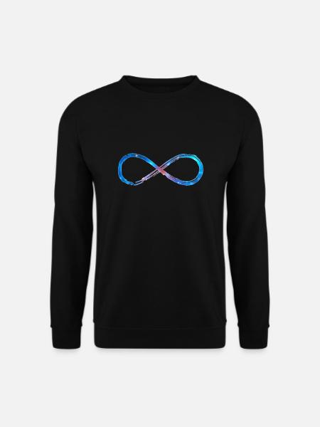 Lemniskate Unendlichkeit Symbol Liegende Acht 8 - Unisex Pullover - Schwarz
