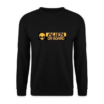 AUSLÄNDER AN BORD - Unisex Pullover - Schwarz - Vorne - Alina (178cm) & Michal (187cm)