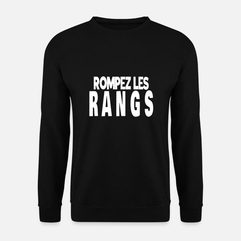 rompez les rangs - Sweat-shirt Unisexe - noir
