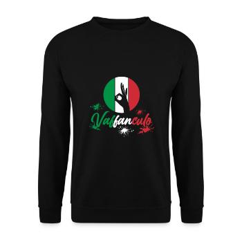 Italie Vaffanculo italien - Sweat-shirt Unisexe - noir - Devant - Alina (178cm) & Michal (187cm)