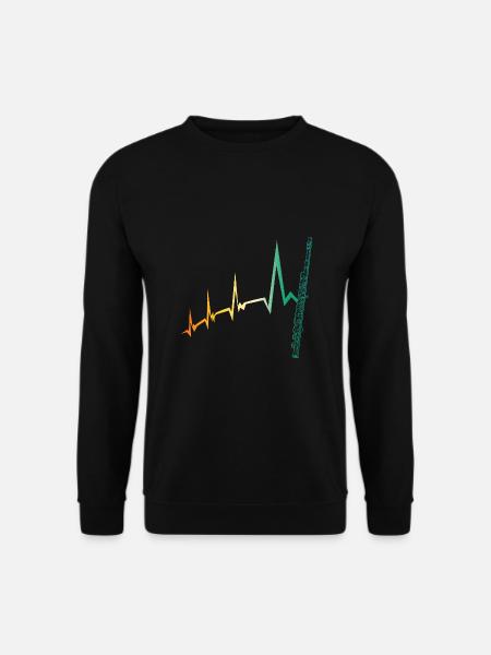 Flûte Heartbeat Flûte - Sweat-shirt Unisexe - noir