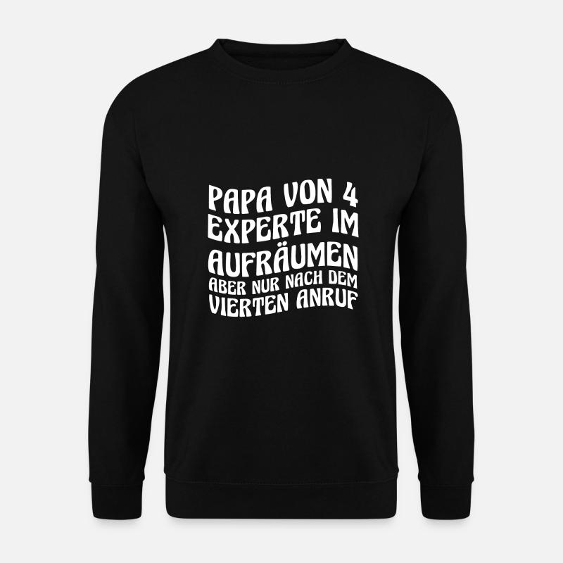 Papa Von 4 Kindern - Unisex Pullover - Schwarz