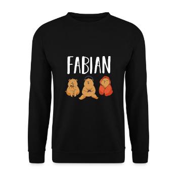 Gamer Zocker Zocken Gaming Fabian - Sweat-shirt Unisexe - noir - Devant - Alina (178cm) & Michal (187cm)