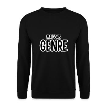 mauvais genre - Sweat-shirt Unisexe - noir - Devant - Alina (178cm) & Michal (187cm)