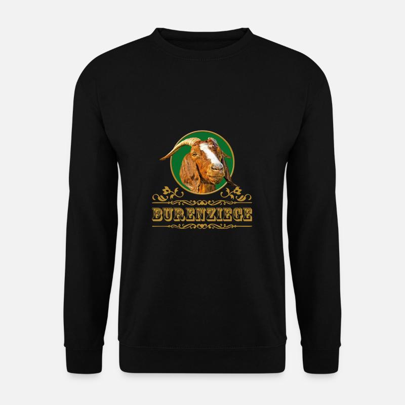 Burenziege. Burenziegen - Unisex Pullover - Schwarz