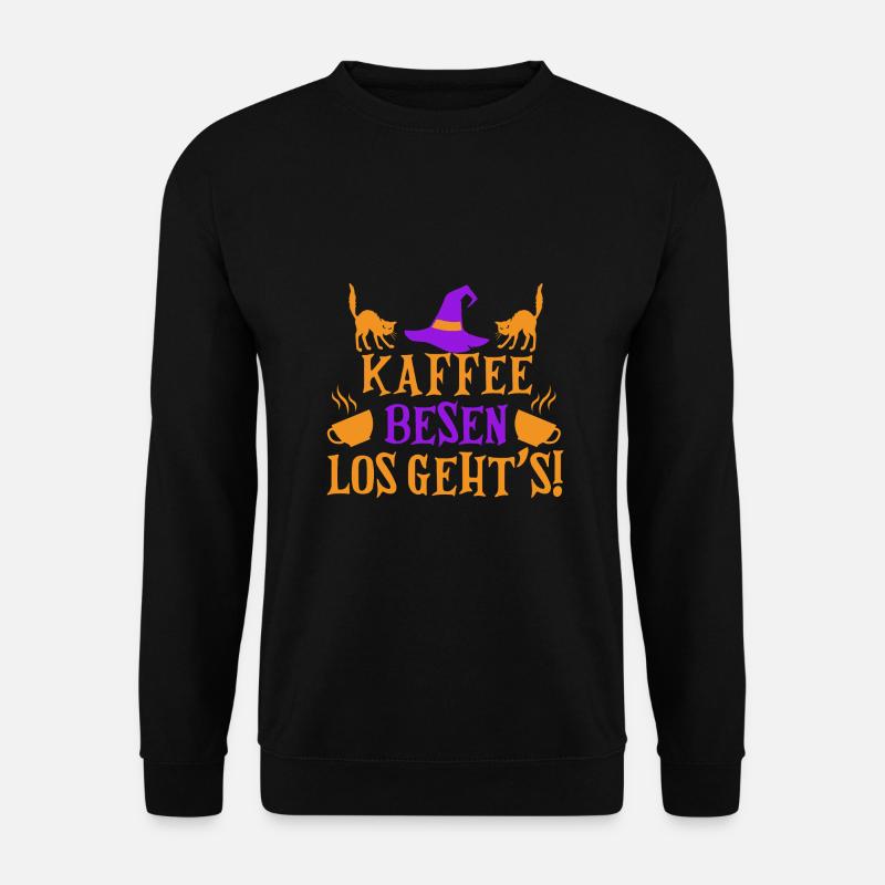Hexe Hexenbesen Hexenkostüm Halloween - Unisex Pullover - Schwarz