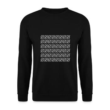 Angler Fishing - Unisex Sweatshirt - black - Front - Alina (178cm) & Michal (187cm)