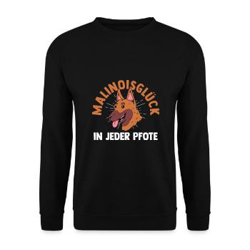 Berger Belge Malinois - Sweat-shirt Unisexe - noir - Devant - Alina (178cm) & Michal (187cm)