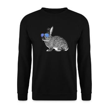 Hase - Unisex Pullover - Schwarz - Vorne - Alina (178cm) & Michal (187cm)