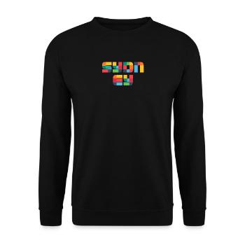 Sydney Australia CMYK Pop Art Style - Unisex Sweatshirt - black - Front - Alina (178cm) & Michal (187cm)