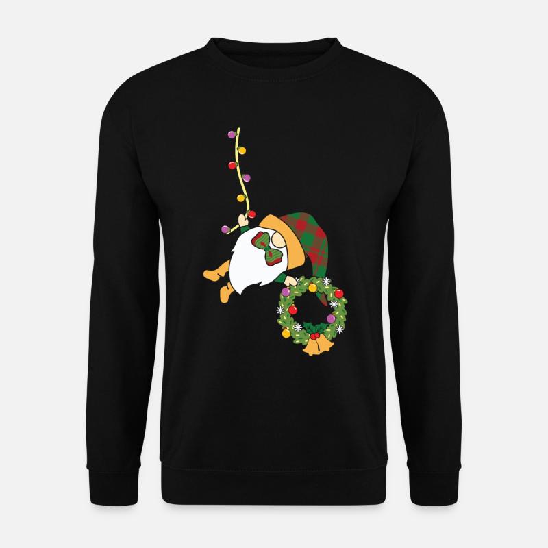 Weihnachten Weihnachtmann Gnomies - Unisex Pullover - Schwarz