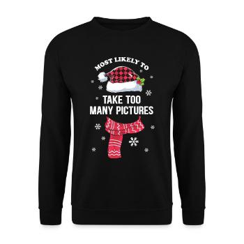 Cadeaux de Noël Noël - Sweat-shirt Unisexe - noir - Devant - Alina (178cm) & Michal (187cm)
