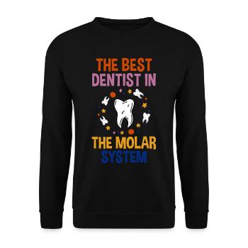 The Best Dentist In The Molar System 2 - Unisex Sweatshirt - black - Front - Alina (178cm) & Michal (187cm)