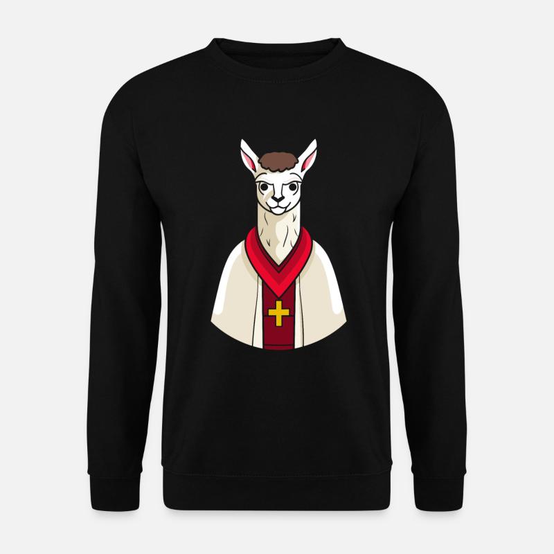 Christian Christianity Lama - Unisex Sweatshirt - black