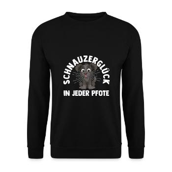 Chien Schnauzer Schnauzer géant - Sweat-shirt Unisexe - noir - Devant - Alina (178cm) & Michal (187cm)