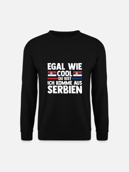 Serbe Serbe Serbie - Sweat-shirt Unisexe - noir