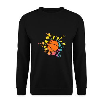 Basketball Players Basketball - Unisex Sweatshirt - black - Front - Alina (178cm) & Michal (187cm)