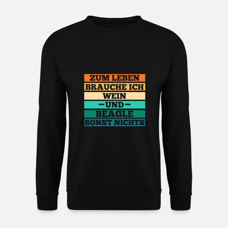 Chien Vin Beagle - Sweat-shirt Unisexe - noir