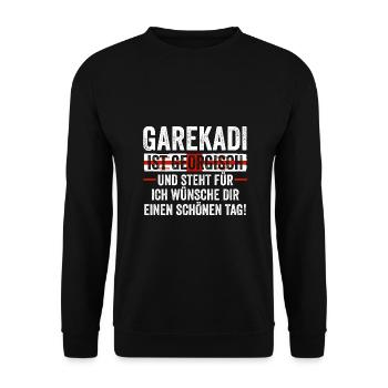 Géorgie géorgienne - Sweat-shirt Unisexe - noir - Devant - Alina (178cm) & Michal (187cm)