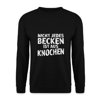 DRUMMER POWER - Unisex Sweatshirt - black - Front - Alina (178cm) & Michal (187cm)