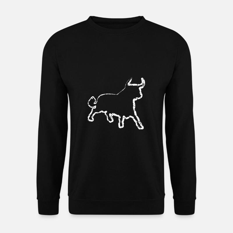 Bull | Buffalo | Toro | taureau - Sweat-shirt Unisexe - noir