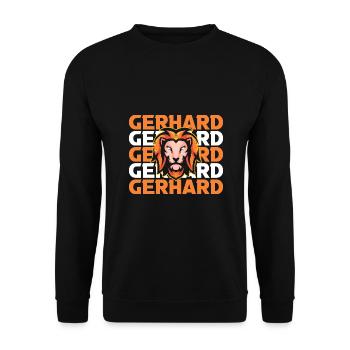 Leo Gerhard - Sweat-shirt Unisexe - noir - Devant - Alina (178cm) & Michal (187cm)