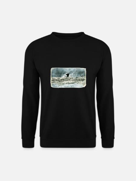 Surfen auf der perfekten Welle - The perfect wave - Unisex Pullover - Schwarz