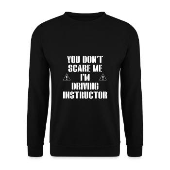 Vous ne me faites pas peur, je suis instructeur de conduite - Sweat-shirt Unisexe - noir - Devant - Alina (178cm) & Michal (187cm)