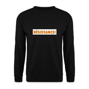 Rèsistance - Unisex Sweatshirt - black - Front - Alina (178cm) & Michal (187cm)