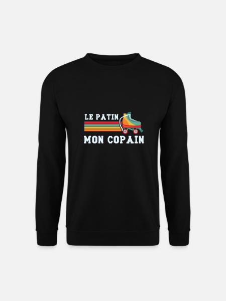 le patin mon copain - Sweat-shirt Unisexe - noir