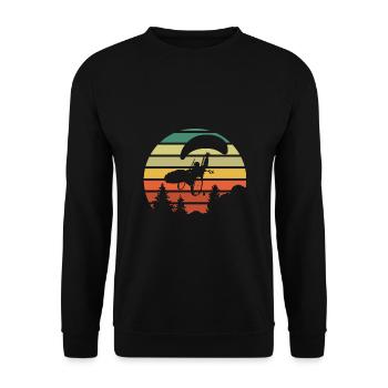 PARAGLIDING ROLLSTUHL HANDICAP - Unisex Sweatshirt - black - Front - Alina (178cm) & Michal (187cm)