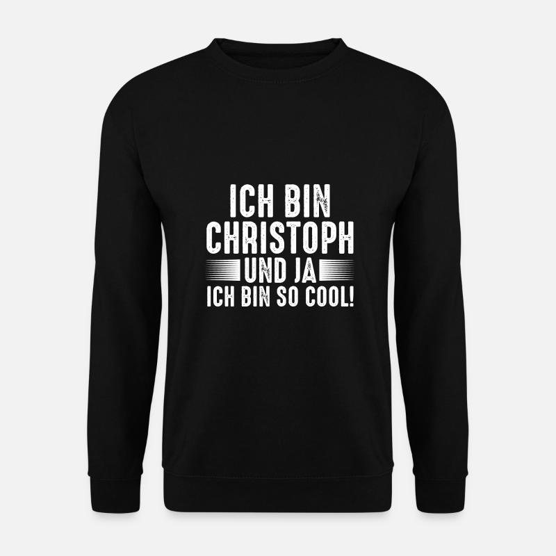 First name Chris Christoph - Unisex Sweatshirt - black