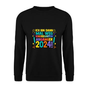 5 Klasse Schulkind Schulanfang Kindergarten Kita E - Unisex Pullover - Schwarz - Vorne - Alina (178cm) & Michal (187cm)