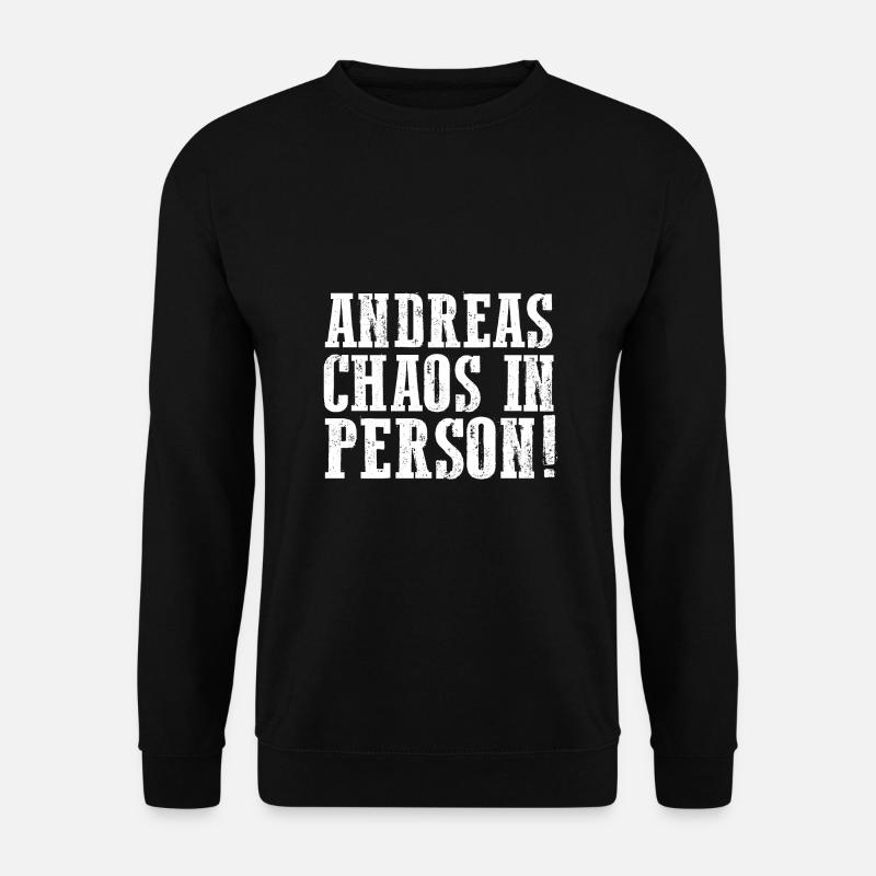 Prénom Andreas - Sweat-shirt Unisexe - noir