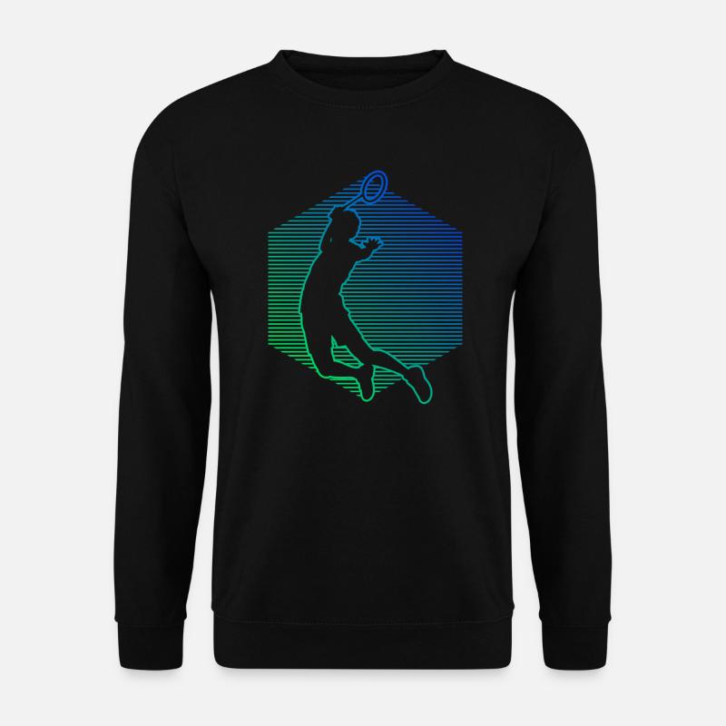 Herren Squash Badminton Damen Badmintonspieler - Unisex Pullover - Schwarz